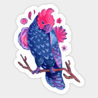 Bi Pride with Gang-Gang Cockatoo Sticker